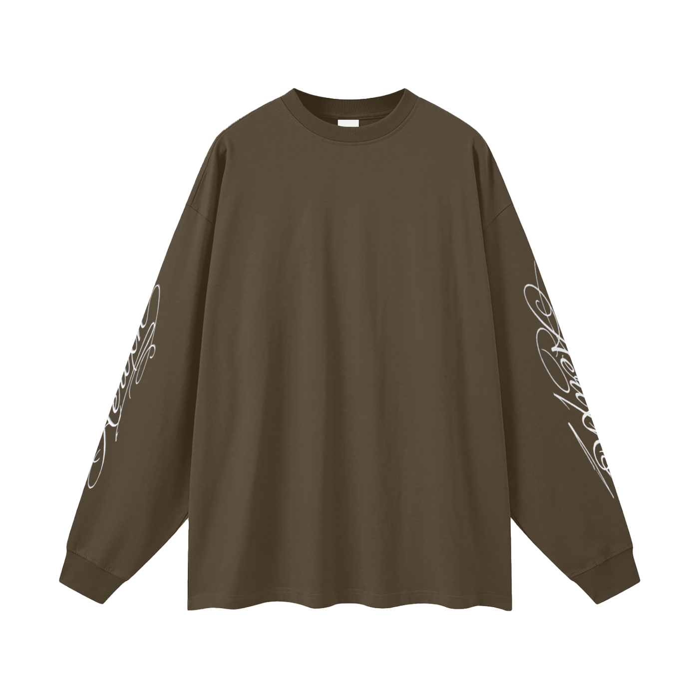 AERIXN Oversized Long Sleeve T-Shirt — Signature Sleeve Detail —  Light Colors