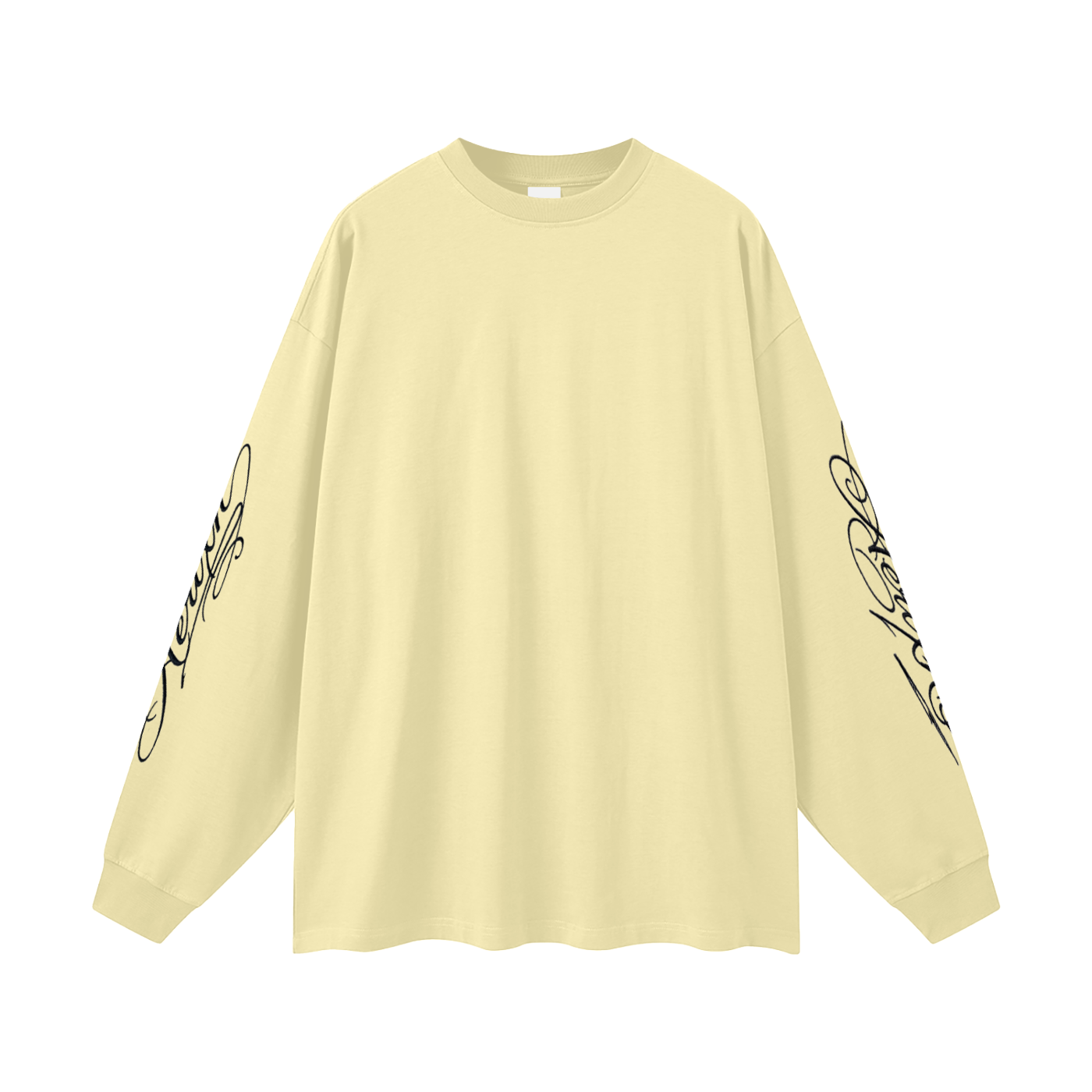 AERIXN Oversized Long Sleeve T-Shirt — Signature Sleeve Detail —  Light Colors