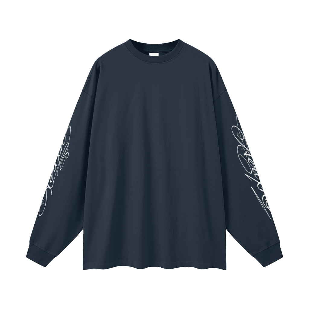 AERIXN Oversized Long Sleeve T-Shirt — Signature Sleeve Detail —  Light Colors