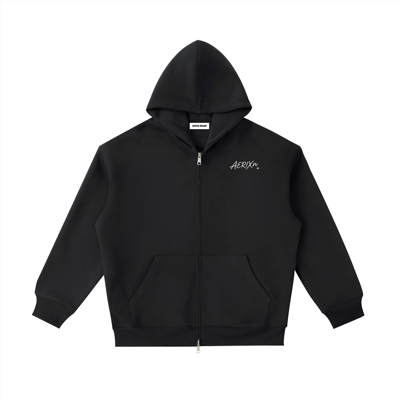 AERIXN Essential Zip Hoodie — Minimal