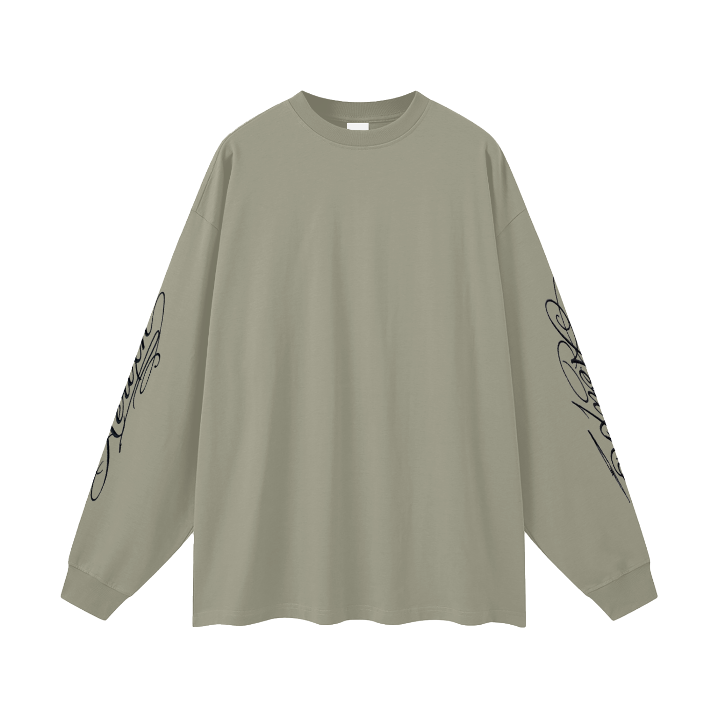 AERIXN Oversized Long Sleeve T-Shirt — Signature Sleeve Detail —  Light Colors