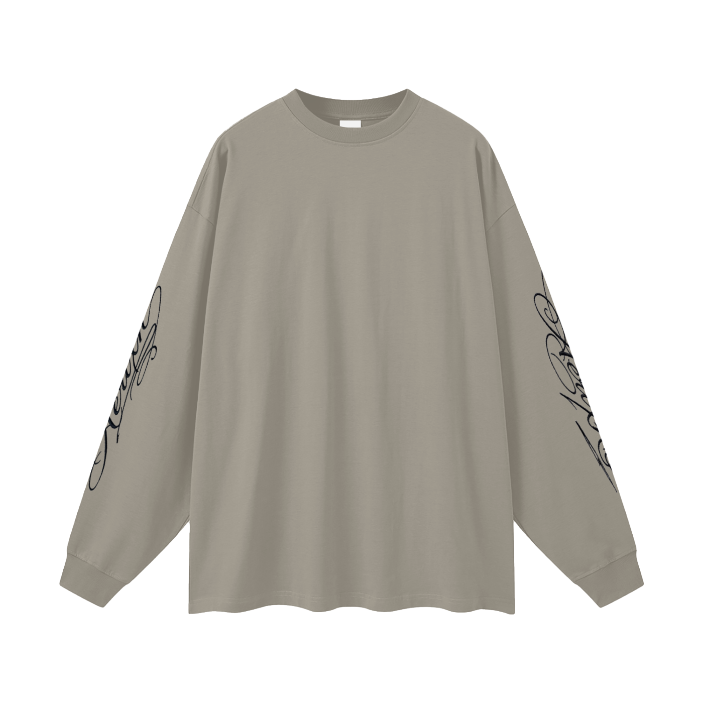 AERIXN Oversized Long Sleeve T-Shirt — Signature Sleeve Detail —  Light Colors