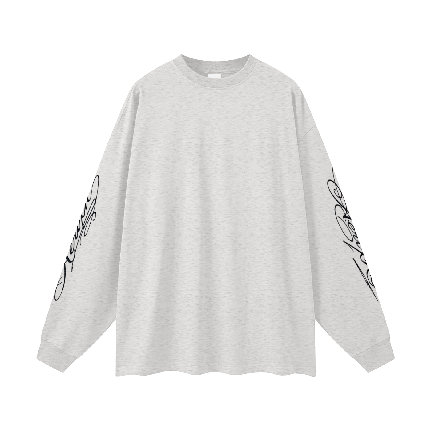 AERIXN Oversized Long Sleeve T-Shirt — Signature Sleeve Detail —  Light Colors