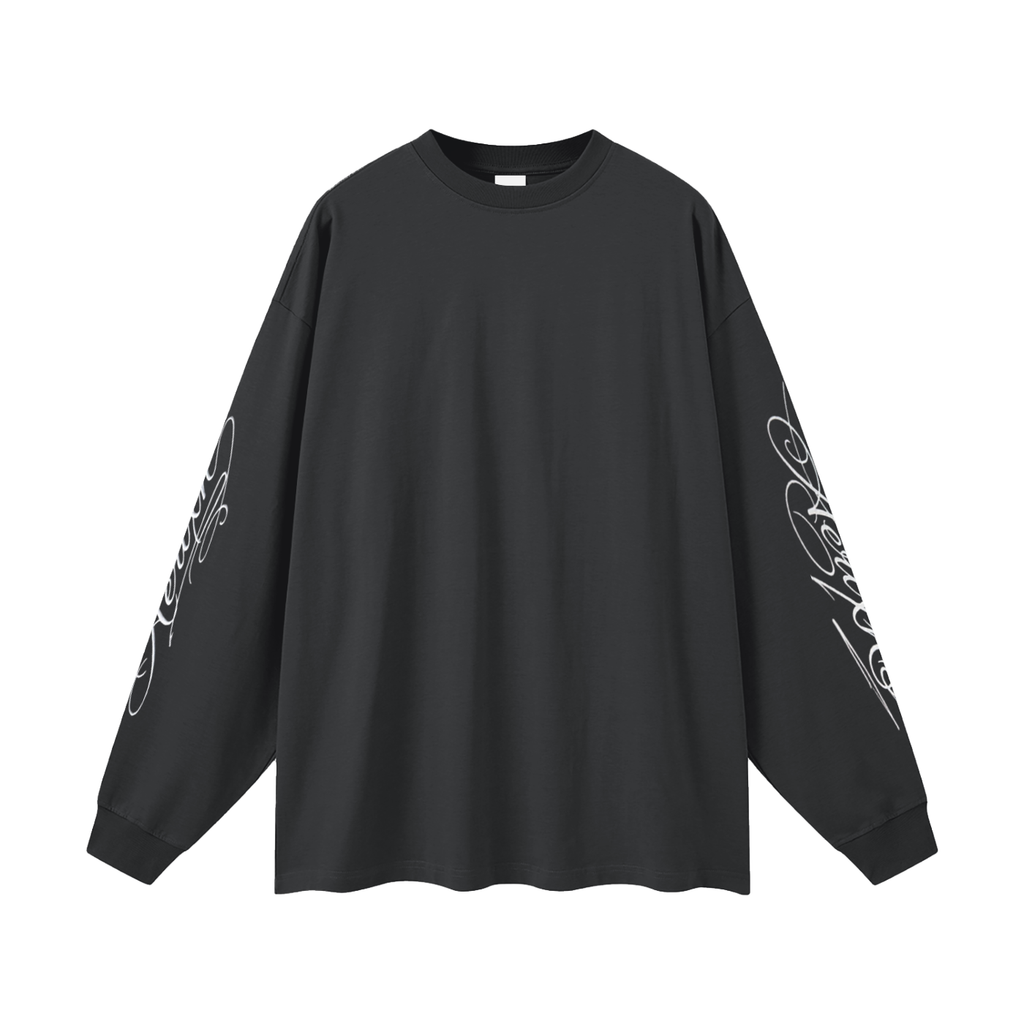 AERIXN Oversized Long Sleeve T-Shirt — Signature Sleeve Detail —  Light Colors