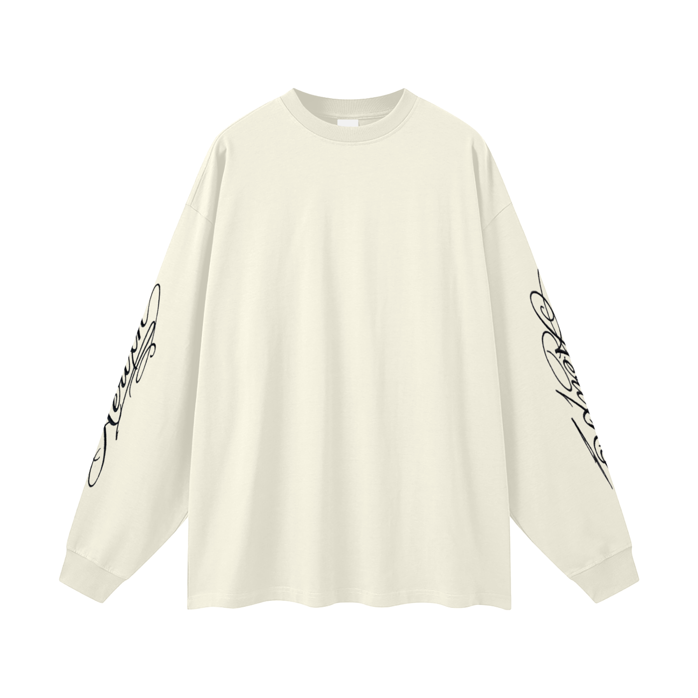 AERIXN Oversized Long Sleeve T-Shirt — Signature Sleeve Detail —  Light Colors