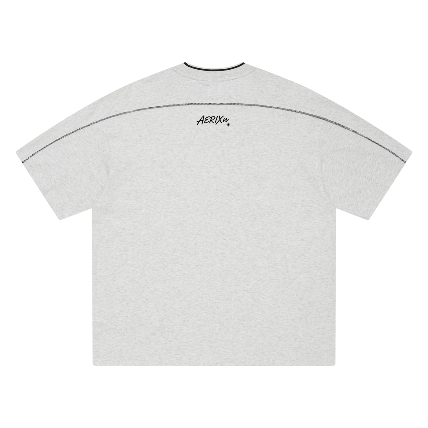AERIXN Oversized Contrast Tape T-Shirt