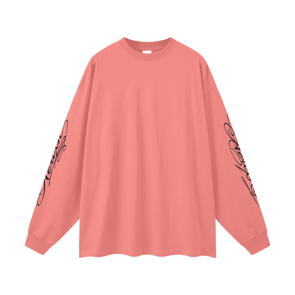 AERIXN Oversized Long Sleeve T-Shirt — Signature Sleeve Detail —  Light Colors