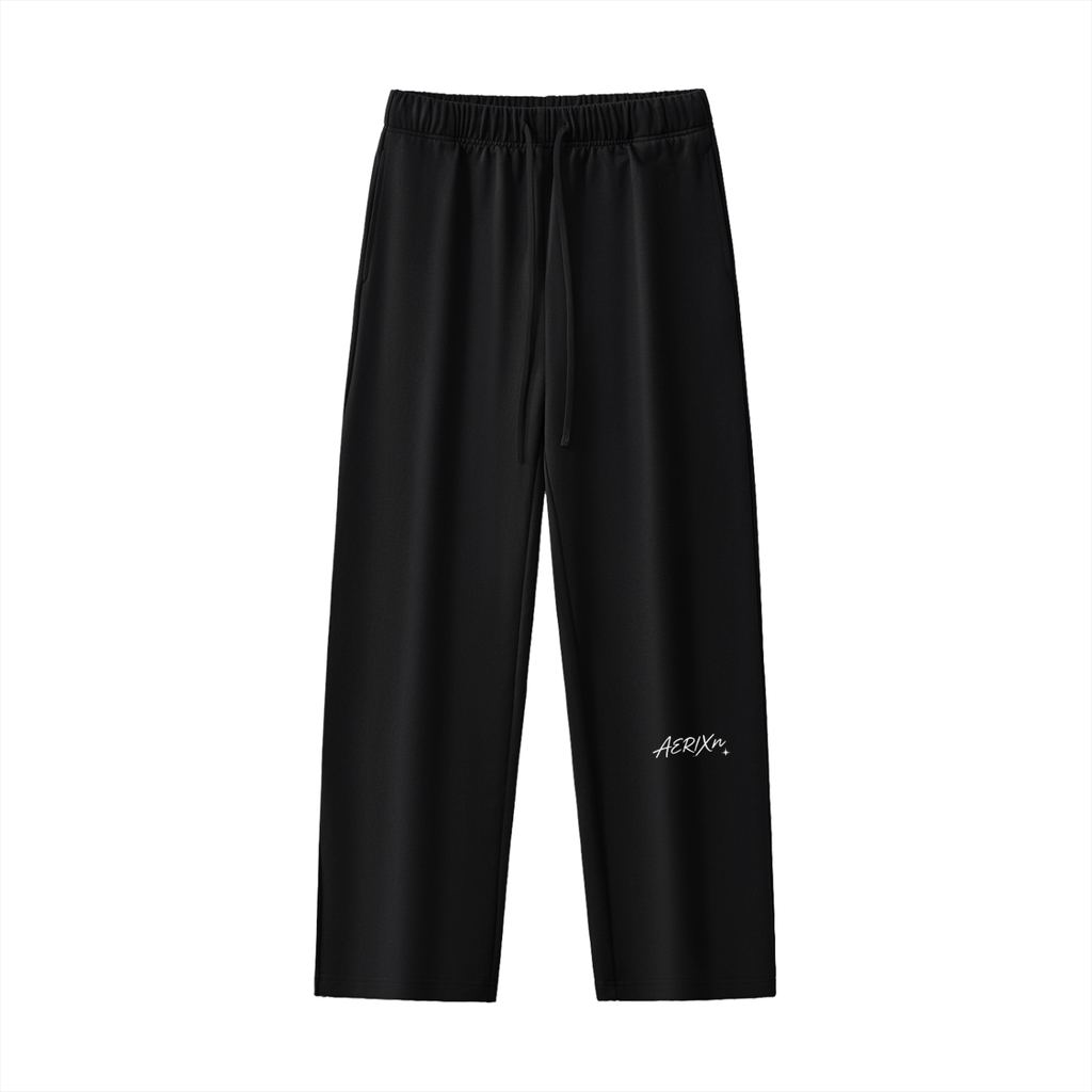 AERIXN Minimal Straight Leg Sweats — Cotton Blend