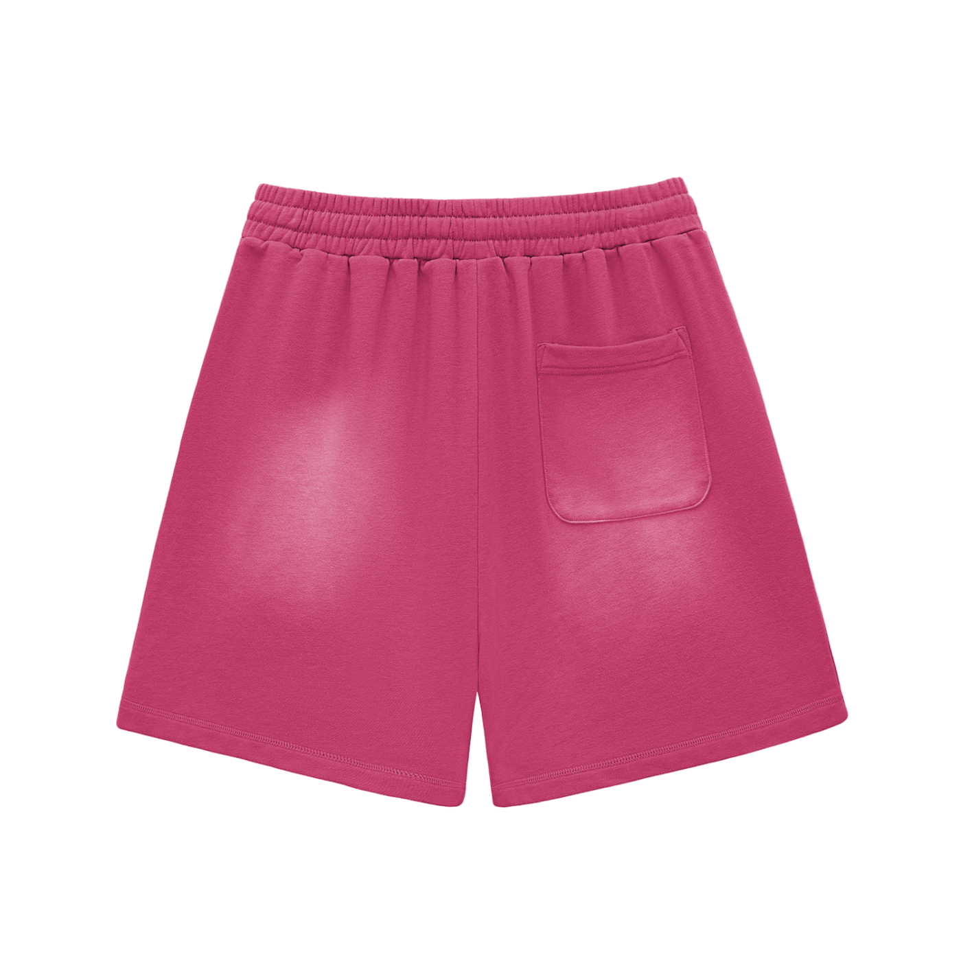AERIXN Sun-Faded Raw Edge Cotton Shorts